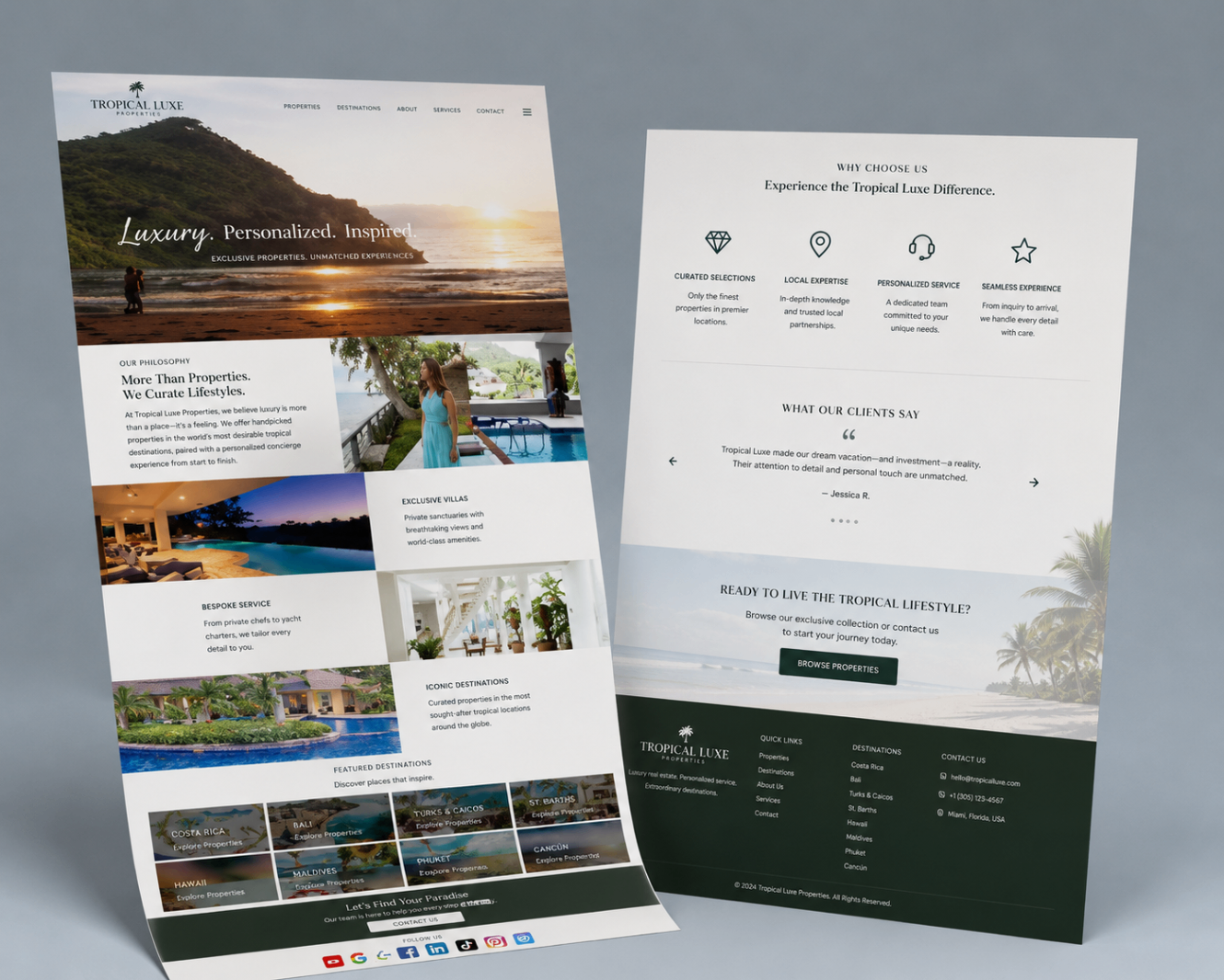 Tropical Luxe — Luxury Website